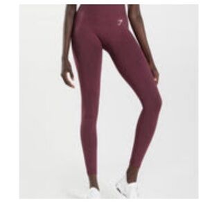 Gymshark Vital Seamless 2.0 Leggings - Baked Maroon Marl